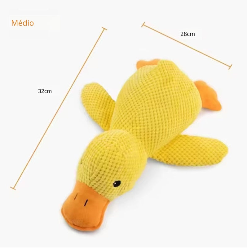 Patinho de Pelúcia para Cães – Ideal para Brincar e Morder
