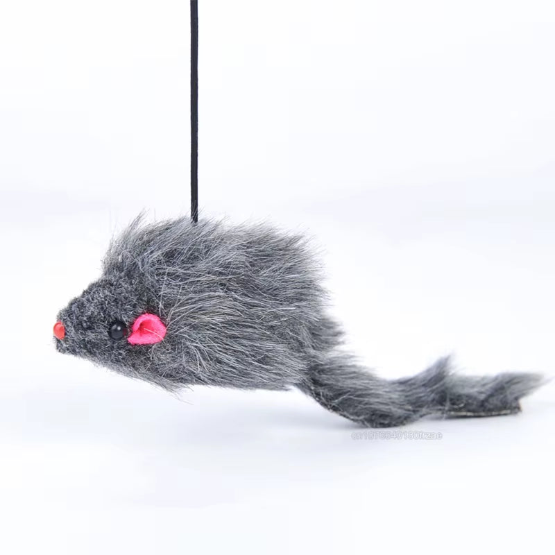 Interactive Cat Toy Hanging Clip Door Plush Mouse Self-Hi Hanging Door Elastic Funny Cat Toy Juguetes Para Gatos Rascador Gato
