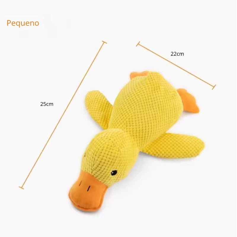 Patinho de Pelúcia para Cães – Ideal para Brincar e Morder