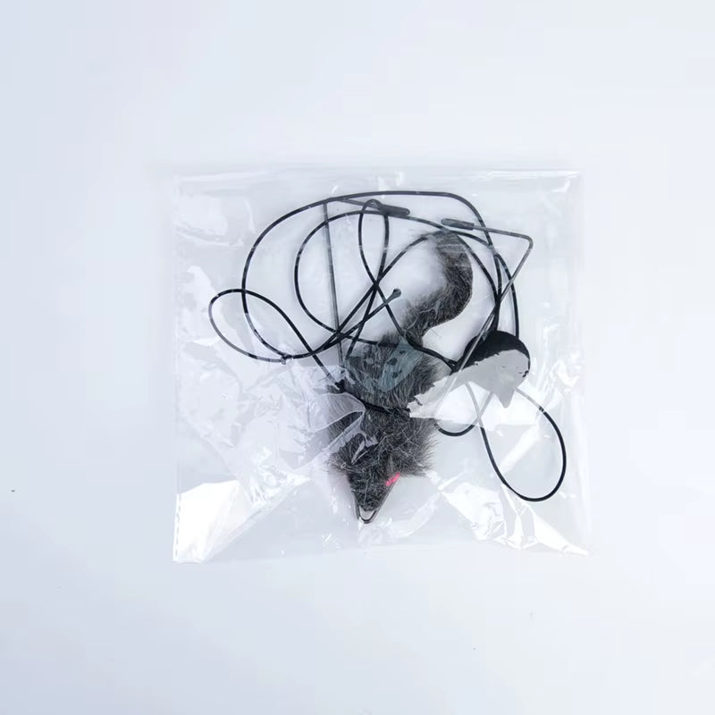 Interactive Cat Toy Hanging Clip Door Plush Mouse Self-Hi Hanging Door Elastic Funny Cat Toy Juguetes Para Gatos Rascador Gato