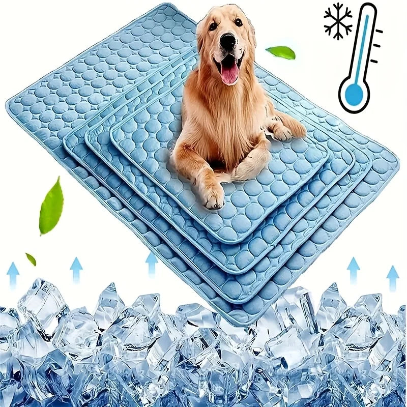 Cooling Mat for Dogs and Cats Summer Pet Cooling Pad Durable Waterproof Dog Bed Cool Mat for Small Medium Large Dogs Non Toxic