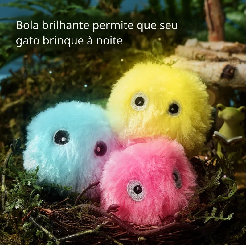 Bolinha Interativa Inteligente para Gatos – Som Realista e Diversão Garantida