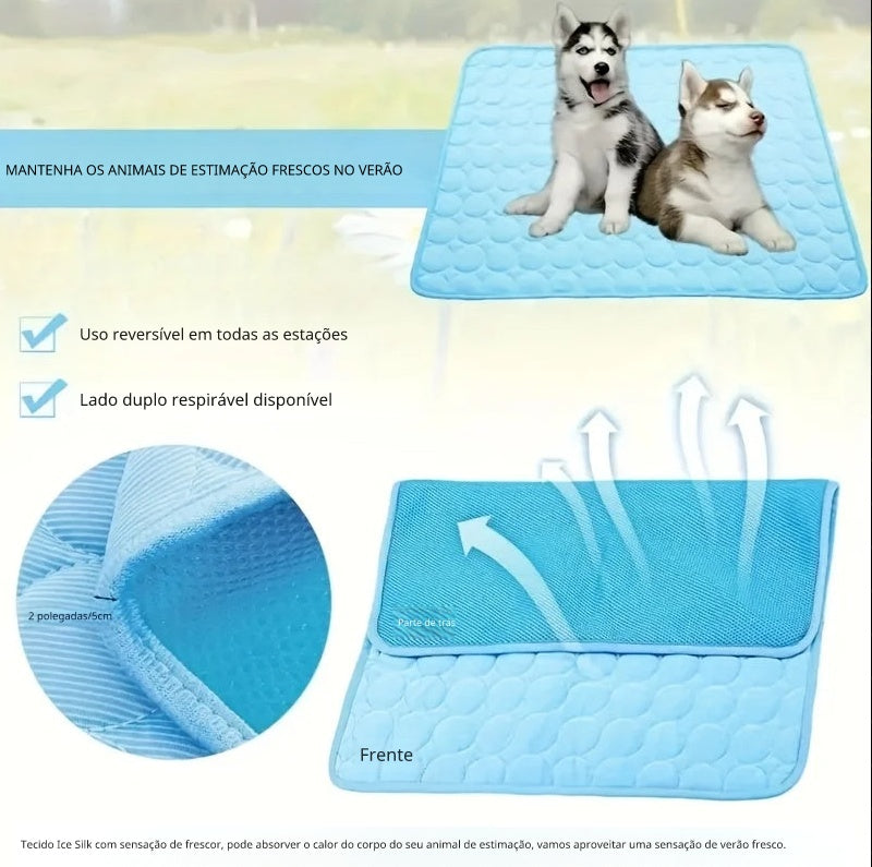 Seu Pet Fresquinho no Calor – Tapete Refrescante Confortável