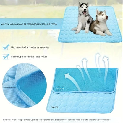 Seu Pet Fresquinho no Calor – Tapete Refrescante Confortável