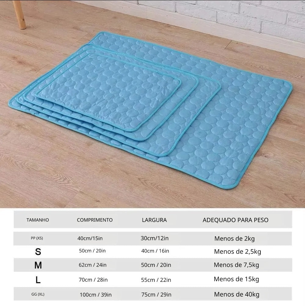 Seu Pet Fresquinho no Calor – Tapete Refrescante Confortável