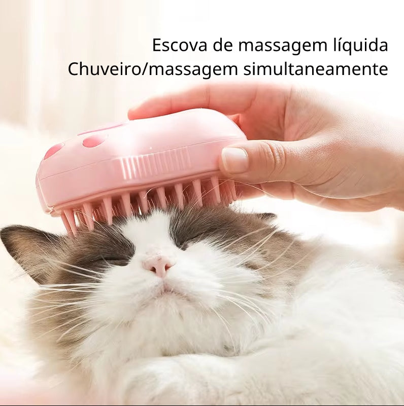 Escova a Vapor para Pets – Higiene e Relaxamento em Um Só Produto