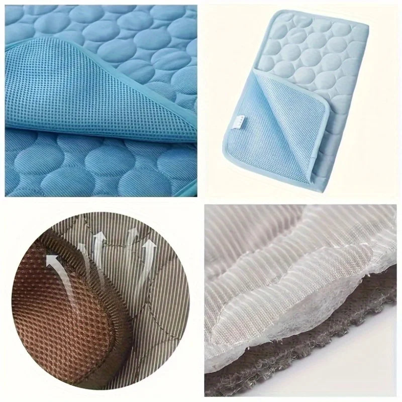 Cooling Mat for Dogs and Cats Summer Pet Cooling Pad Durable Waterproof Dog Bed Cool Mat for Small Medium Large Dogs Non Toxic